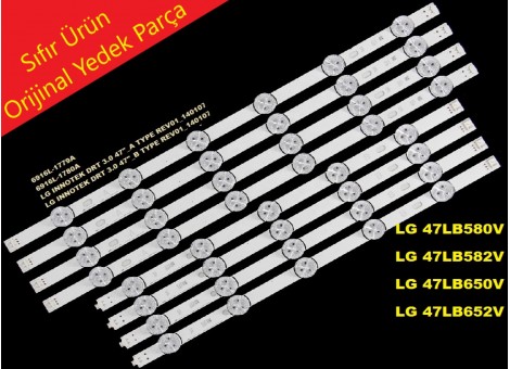LG 47LB652V-ZA Led bar, 6916L-1779A, 6916L-1780A, LC470DUH-FGP2, Tv ledleri